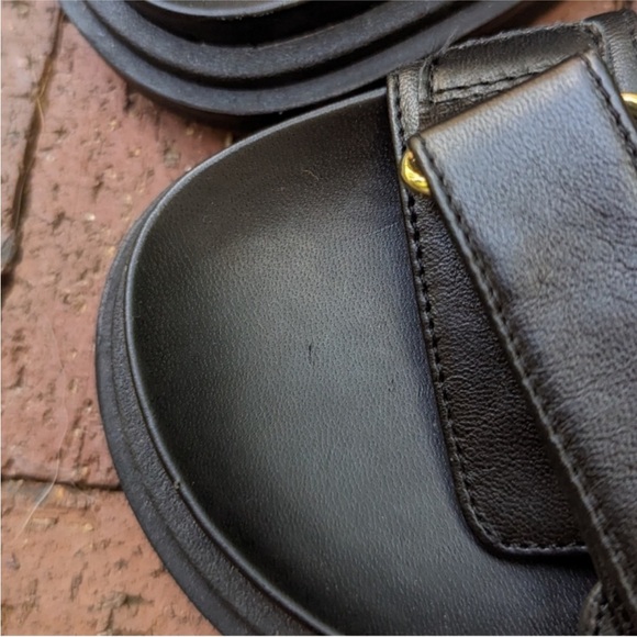 Zara Black Strap Sandals size 38 - Picture 4 of 8